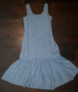 NWOT Polo Ralph Lauren Women's Linen Dress Sleeveless Ruffle Skirt Relaxed Fit - Picture 1 of 2