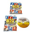 Nintendo Wii Big League Sports Summer Game Baseball Football Complete Tested