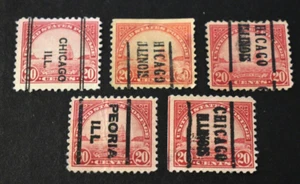 5 - 1922 US Stamps Scott #567 - Precancels - Used - Illinois - Picture 1 of 2