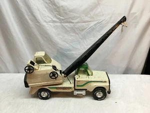 CAMION GRU IN LINT VINTAGE ANNI '80 NY SERIE COSTRUTTORE STRADA - Foto 1 di 9