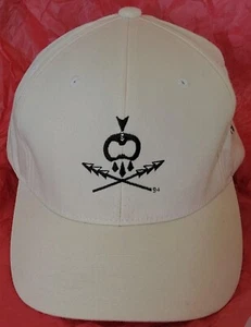 Vtg University Of Hawaii Football Warrior Club Haka Battle Cry Flexfit Cap L XL - Picture 1 of 3