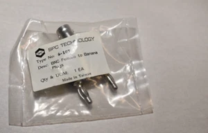 NEW SEALED PKG - BNC Female to Banana PlugS - SPC TECHNOLOGY - Bild 1 von 2