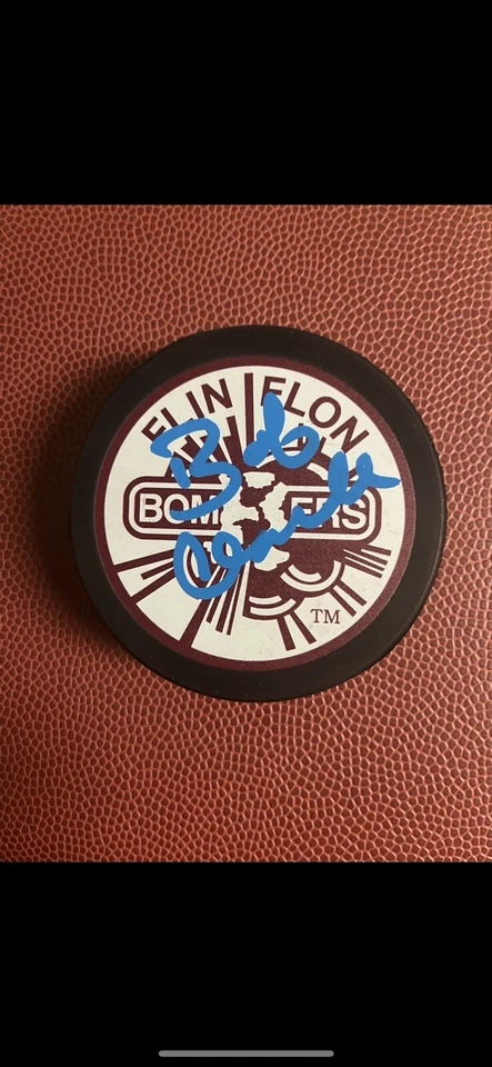 Bobby Clarke Flin Flon Bombers Autografiado Puck-JSA Foto 1 de 1