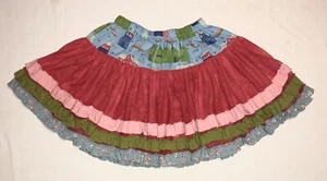 Matilda Jane Girls 8 Sugarland Lollipop Tiered Ruffle Tutu Skirt Red - Picture 1 of 2