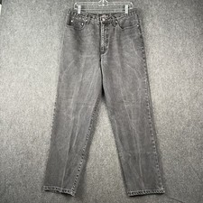 Vtg Guess by Georges Marciano 36x30 Black Denim Jeans Made In USA 39001 EUC