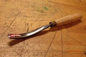 LOT P1: H. TAYLOR CURVED GOUGE WOOD CARVING CHISEL WOODWORKING TOOLING - Picture 1 of 11