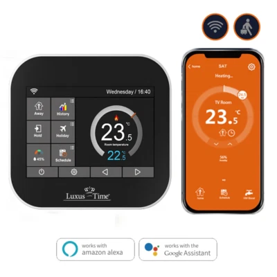 LX-MC6 WIFI Raumthermostat Touchscreen Fußbodenheizung Heiß Wasser SmartHome App - Bild 1 von 4