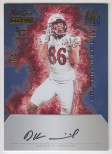 2023 WILDCARD MATTE DALTON KINCAID RC /5 AUTO ROOKIE HEAT ON CARD AUTOGRAPH