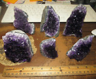 6 PC. LOT OF LARGE  AMETHYST CRYSTAL CLUSTERS  GEODES CATHEDRAL FROM URUGUAY;