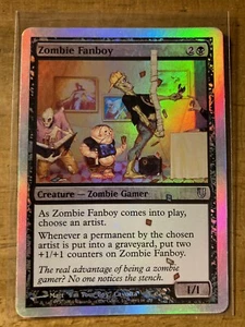 MTG✨ZOMBIE FANBOY FOIL✨Unhinged NM/M Uncommon 2004 UNPLAYED Cavotta Artwork - Picture 1 of 2