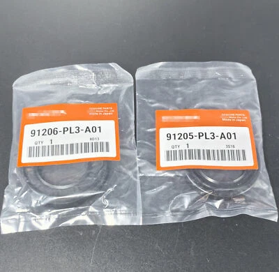 OEM Axle Seal Set 91206-PL3-A01 & 91205-PL3-A01 For 1995-2000 Honda Civic US NEW - Image 1 of 2