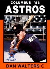 1988 Columbus Astros Best #12 Dan Walters Santee California CA Baseball Card