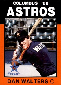 1988 Columbus Astros Best #12 Dan Walters Santee California CA Baseball Card