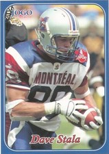 2003 JOGO CFL DAVE STALA MONTREAL ALOUETTES #20 (SAINT MARY'S HUSKIES)