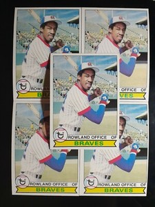 1979 TOPPS #132 ATLANTA BRAVES ROWLAND OFFICE [5] NM/MT 02811