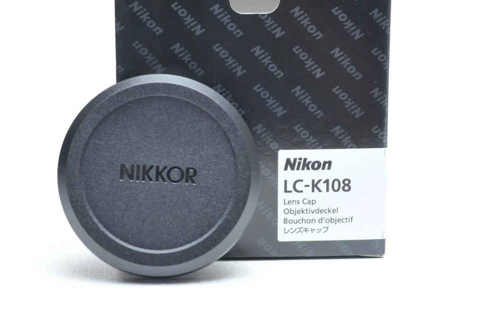 Nikon OEM LC-K108 Slip-On Front Lens Cap for Z Mount NIKKOR Z 26mm f/2.8 Lens - Image 1 of 2