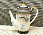 Antique Teapot Dragonware Porcelain Black Dragon Gilding China Pattern IN Relief