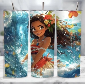 Vaso delgado diseñado por personajes de dibujos animados 20 OZ con tapa y pajita - Imagen 1 de 2