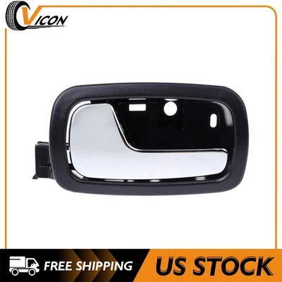 Door Handle Front Inside Driver Side for 05-10 CHEVROLET COBALT Chrome Black - Imagem 1 de 4