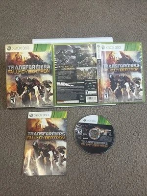 Transformers Fall of Cybertron (Xbox 360, 2012) Complete CIB w/ Slipcover Tested - Image 1 of 4