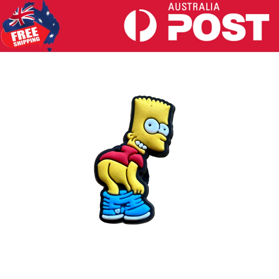 Bart Simpson Funny Cartoon Character Shoe For Jibbitz-Crocs Charms - image 1 of 1