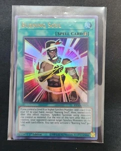 Burning Soul ERROR HOLO BLEED KICO-EN020 Yu-Gi-Oh! TCG Card Near Mint NM - Picture 1 of 2
