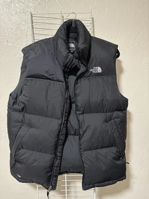 The North Face Vest Men's Medium Black 700 Goose Down Puffer Winter - Image 1 of 4