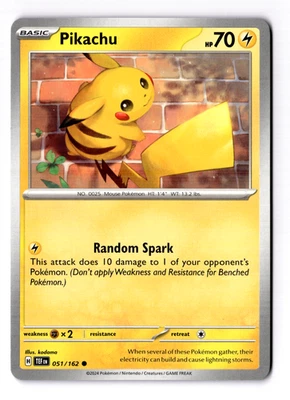 Pikachu 051/162 SV05: Temporal Forces Regular - Image 1 of 3