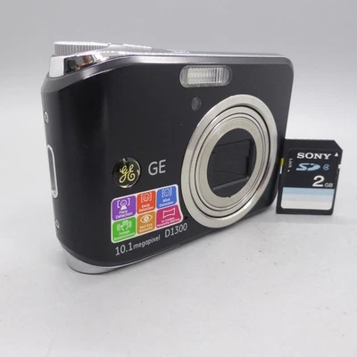 GE Digital Camera D1300 10.1MP General Electric Black Tested - Image 1 of 4