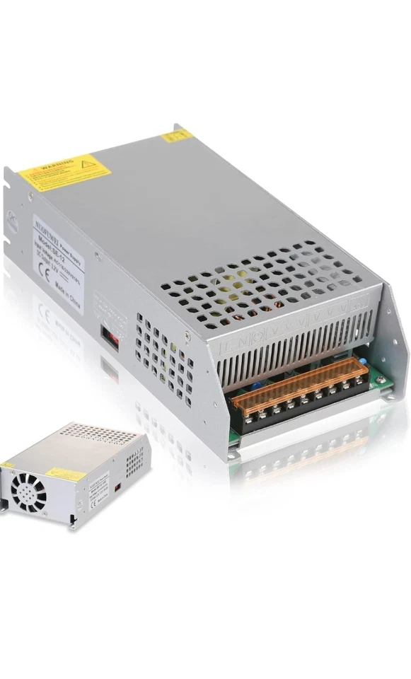 Adaptador de fonte de alimentação DC 12V 100A 1200W 110V AC para 12V DC conversor - Imagem 1 de 1