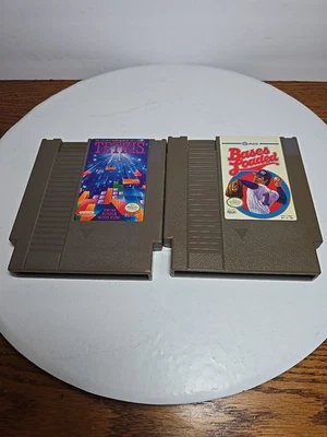 Lot Of 2 NES Cartridges Only Tetris & Bases Loaded Free Shipping - Image 1 of 4