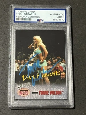 TORRIE WILSON 2002 FLEER WWE ABSOLUTE DIVAS SIGNED AUTOGRAPHED CARD PSA/DNA - Image 1 of 2