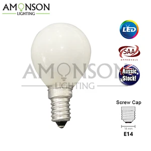 Amonson Lighting NEW E14 Screw Base 40W Incandescent G40 Globe Frosted Bulb - Picture 1 of 4