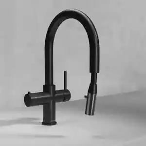 Koba Black 4-in-1 Pull Out Boiling Tap Hot Water Tank & Filtration Kit - Picture 1 of 8