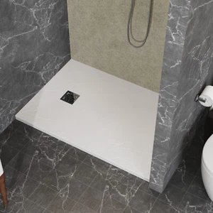 31.5"x48"Corner Drain Shower Base in White - Picture 1 of 8