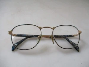 Eyeglass Frames Shoreline by Portside Eyeware Gold Blue Mist 50-19-135 - Picture 1 of 8