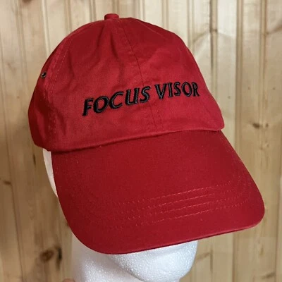 Gorra de golf yunque con tirantes gorra de béisbol roja bajo perfil sistema operativo visera de enfoque bordada Foto 1 de 4