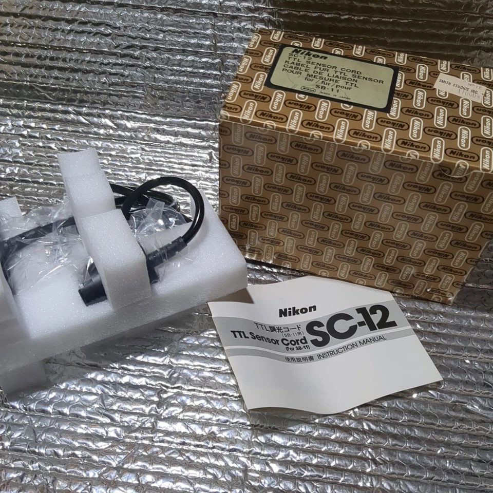 Nikon SC-12 TTL Flash Sensor Cord Connector for SB-11 & SB-14  NEW/BOXED - Image 1 of 4