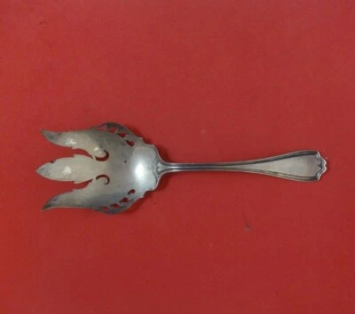 Tenedor para servir ensaladas de plata esterlina Hepplewhite de Reed and Barton perforado 9 1/4" Foto 1 de 2