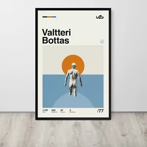Valtteri Bottas Swim Naked Nude Butt Cheek Mullet Ass Vintage F1 Century Poster - Picture 1 of 5