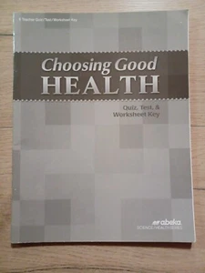 Abeka Choosing Good Health Quiz, Test & Worksheet Key Grade 6 - Imagen 1 de 1