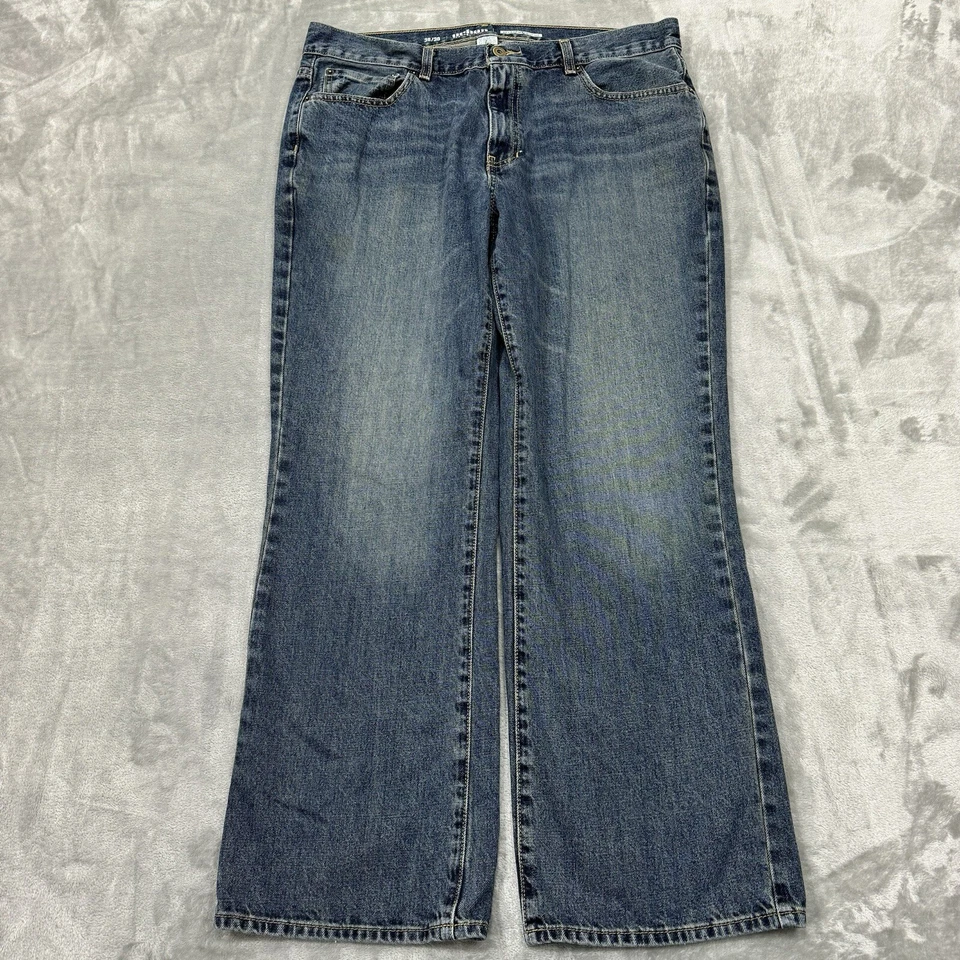 Pantalones de mezclilla Urban Pipeline para hombre 36x30 azul relajado corte bota lavado oscuro bolsillo trabajo Foto 1 de 4