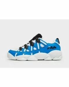 Fila Spaghetti Zapatillas bajas Junior (Reino Unido Tallas 5) Blanco-Azul Nuevas - Imagen 1 de 5