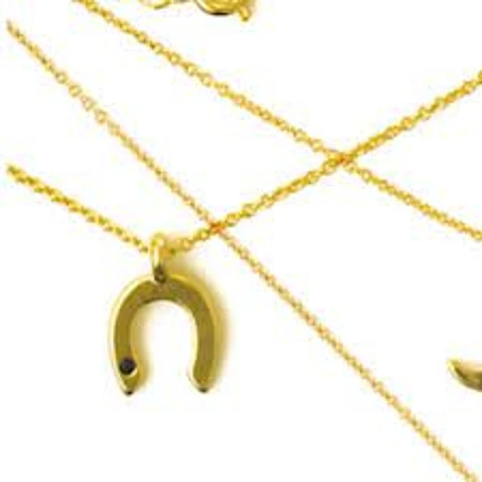 Collar Herradura Wren Oro 14k con Zafiro Negro - Nuevo en Bolsa Foto 1 de 1