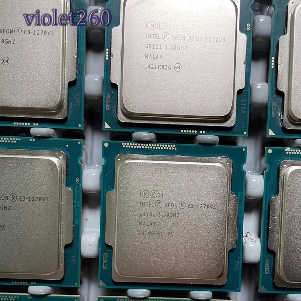 Intel Xeon E3-1270 v3 LGA 1150 CPU Processor Quad-Core 3.5GHz 80W 8MB - Image 1 of 1