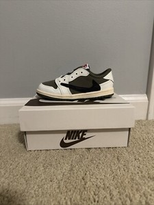 Size 10c- Travis Scott x Air Jordan 1 Retro OG SP Low Reverse Olive / Medium...