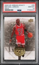 2009 Upper Deck Jordan Legacy Gold #65 Michael Jordan PSA 10 Collection Set UD