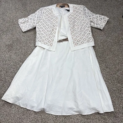 Traje de vestir para mujer JESSICA HOWARD talla 14 mezcla de lino NUEVO Foto 1 de 4