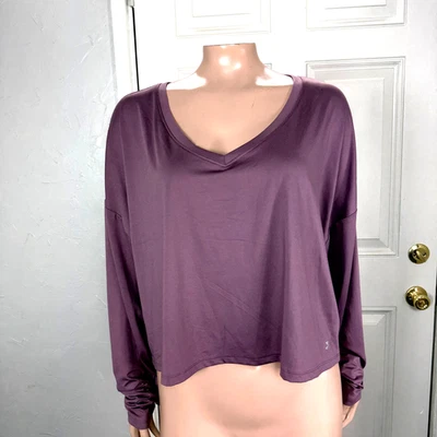 NEW Under Armour Womens Shirt Large Athletic Loose Fit Movement Crop C4-26 - Image 1 of 4