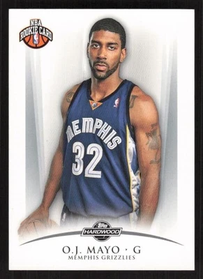 2008 TOPPS HARDWOOD O.J. MAYO 103b MINT RC 1772/2009 MEMPHIS GRIZZLIES - Image 1 of 2